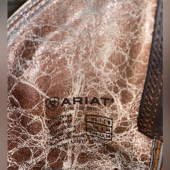 ARIAT Women’s Magnolia Western Boots Distressed Brown 7.5 B Rodeo Boho - Picture 9 of 16